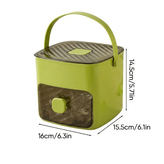 Handled Press-Type Ice Cube Tray (Double-Layer) My Store 3
