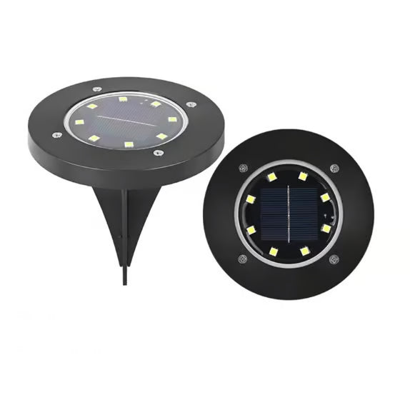 ☀️ Solar Powered 8-LED Ground Lights | Outdoor Pathway Lighting
